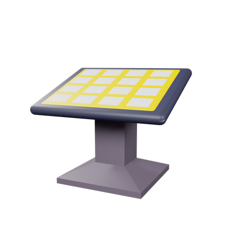 Solar panel  3D Illustration