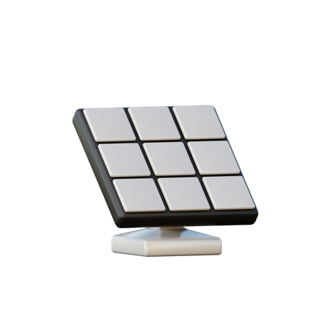 Solar Panel  3D Illustration