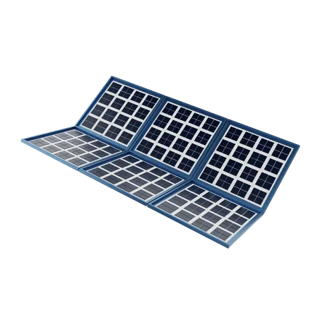 Solar Panel  3D Illustration