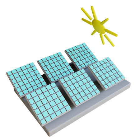 Solar Panel  3D Illustration