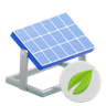 3d solar panel illustration