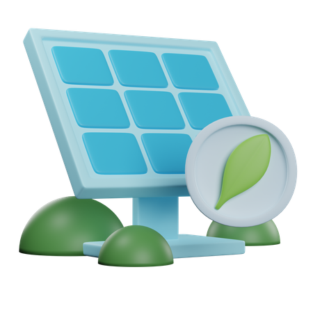 Solar panel 3D Icon