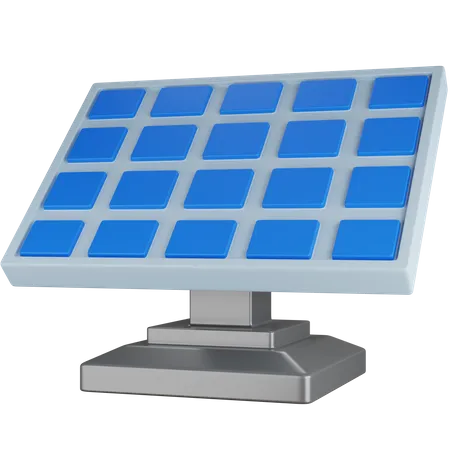 3 D Icon Illustration Solar Panel 3D Icon