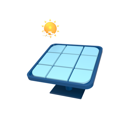 Solar Panel  3D Icon