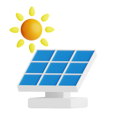 Solar Panel  3D Icon
