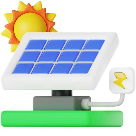 Solar Panel 3 D Icon 3D Icon