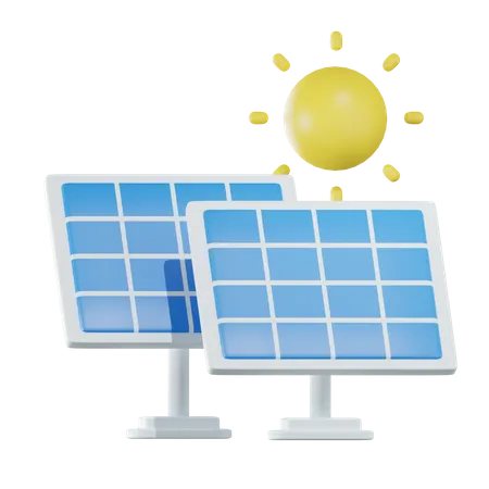 Solar Panel Energy  3D Icon