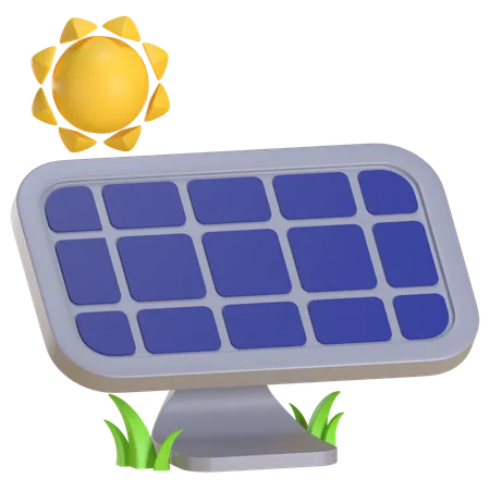 Solar Panel Power  3D Icon