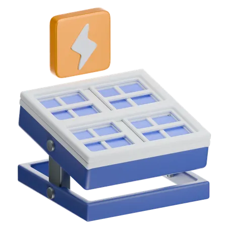 Solar Panel System  3D Icon
