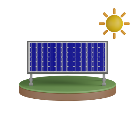 Solar Panels  3D Icon