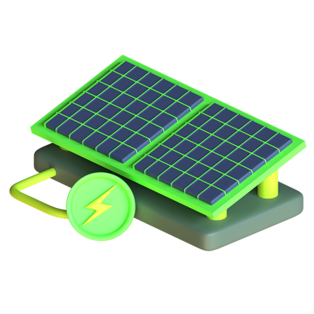 Solar Panels  3D Icon