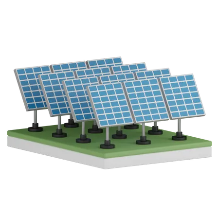 Home Eco Green Use Solar Panel 3D Icon