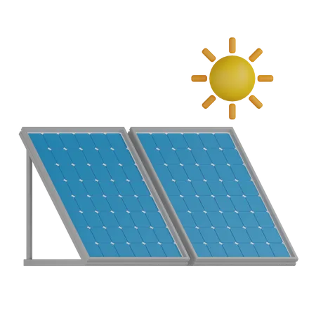 Solar Panels  3D Icon