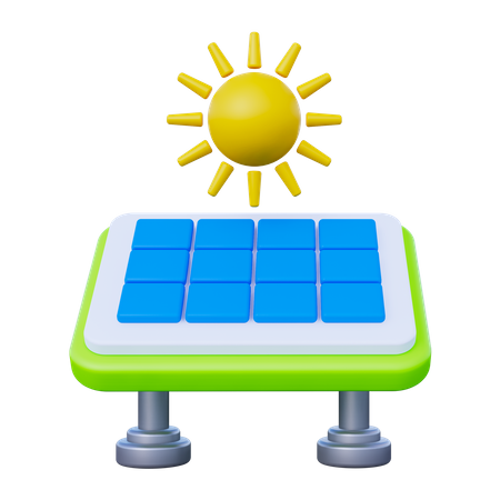 Solar Power  3D Icon