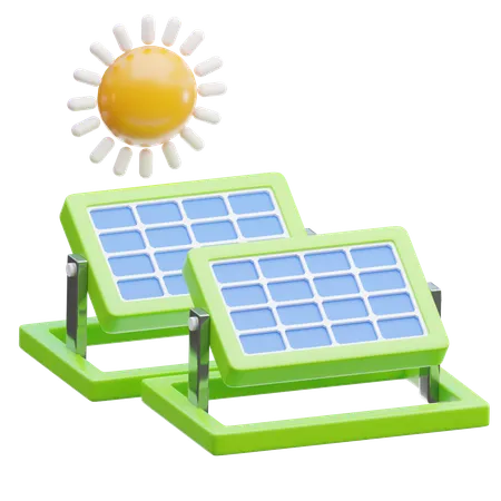 Solar Power  3D Icon