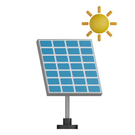 Solar Power  3D Icon