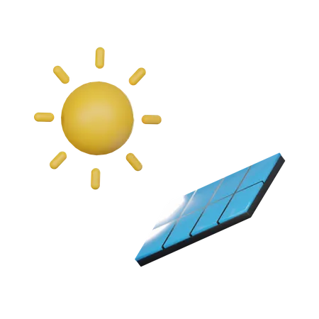 3 D Icon Solar Cell 3D Icon