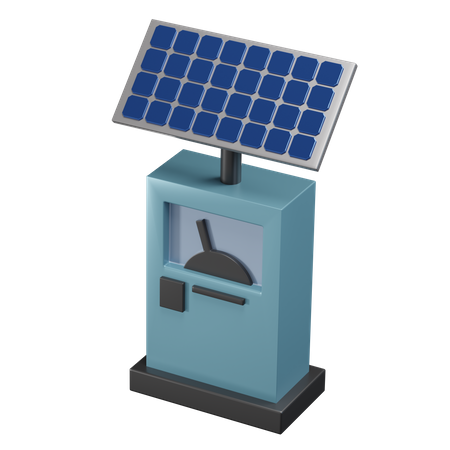 Solar Station 3D Icon