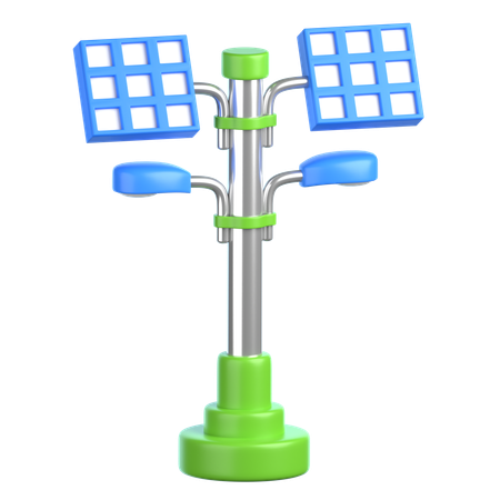 Solar-Straßenlaterne  3D Icon