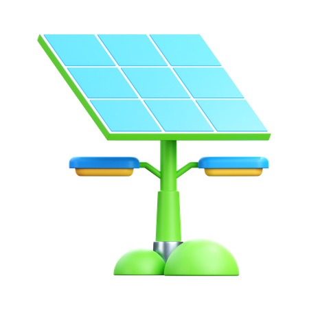 Solar-Straßenlaterne  3D Icon