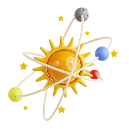 Solar System  3D Icon
