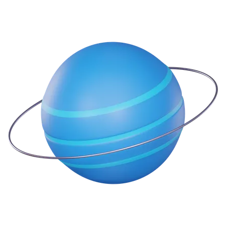 Uranus Perfect For Space Enthusiasts And Educational Projects This Detailed Render Showcases The Unique Features Of This Distant Planet In The Solar System 3 D Render Illustration 3D Icon