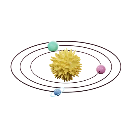 Solar System  3D Icon