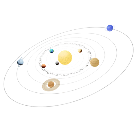 Solar System  3D Icon