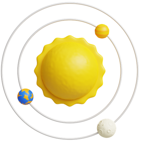 Solar System  3D Icon