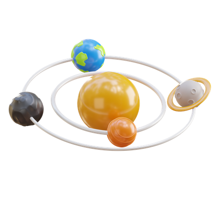 Solar System  3D Icon