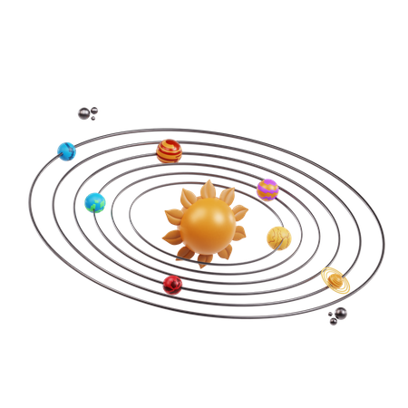 Solar System  3D Icon