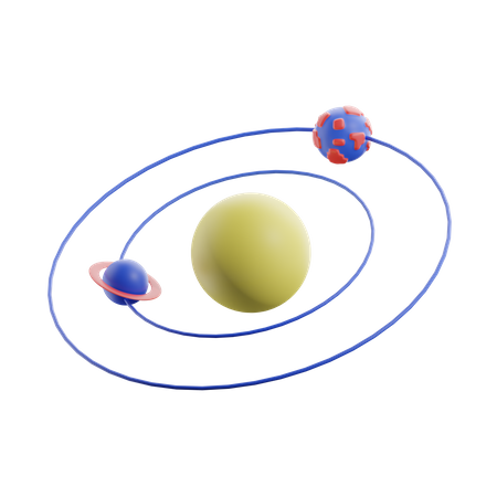 Solar System  3D Icon