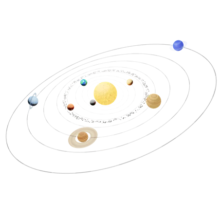 Solar System 3D Icon