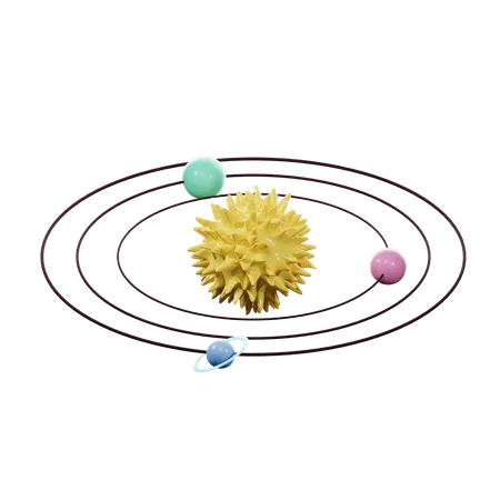 Solar System Education Icon 3D Icon