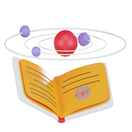 Solar System Book  3D Icon
