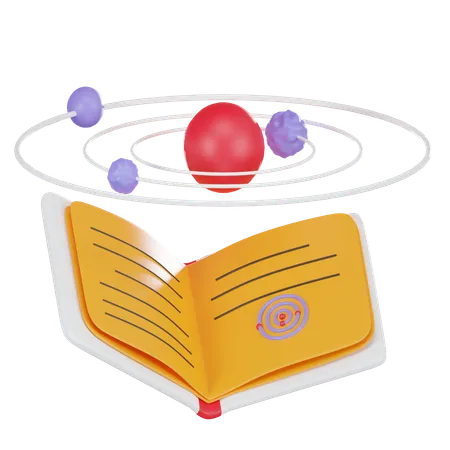 Solar System Book  3D Icon