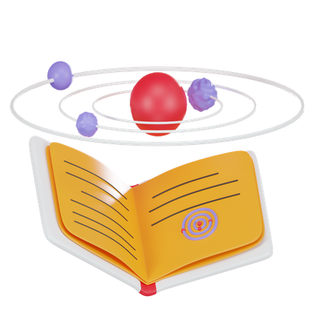 Solar System Book  3D Icon