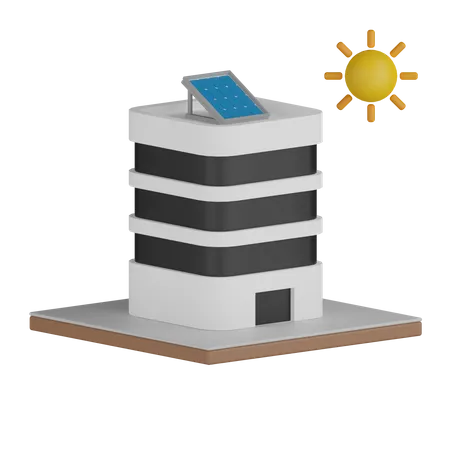 Solar Tower  3D Icon