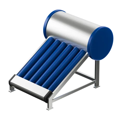 Solar Water Heater  3D Icon