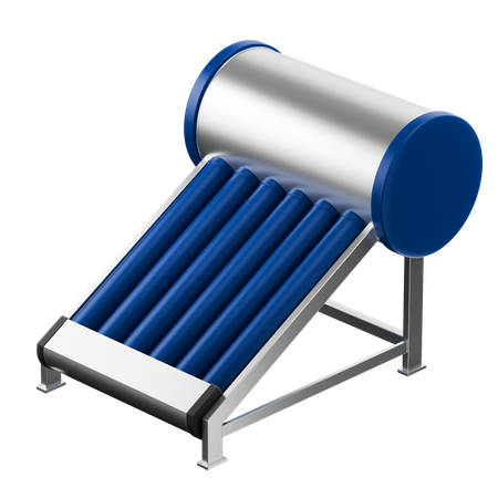 Solar Water Heater  3D Icon