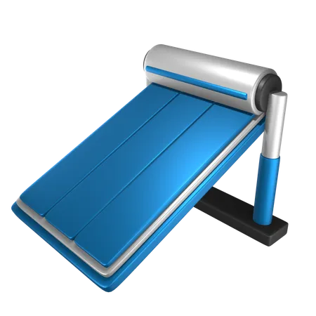 Solar Water Heating  3D Icon