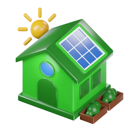 Solarhaus  3D Icon