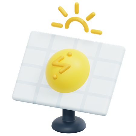 Sonnenkollektor  3D Icon