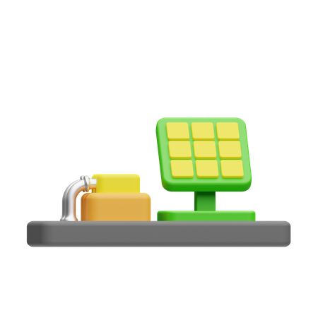 Sonnenkollektor  3D Icon