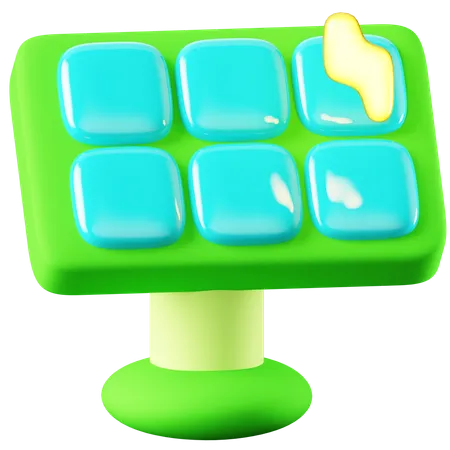 Sonnenkollektor  3D Icon