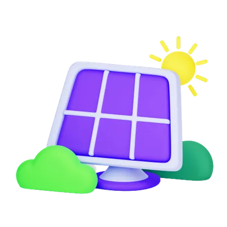 Sonnenkollektor  3D Icon