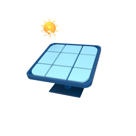 Sonnenkollektor  3D Icon