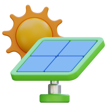 Sonnenkollektor  3D Icon