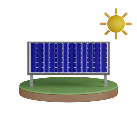 Solarplatten  3D Icon