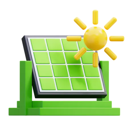 Sonnenkollektor  3D Icon